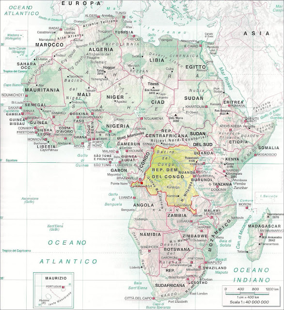 Repubblica Democratica del Congo posizione